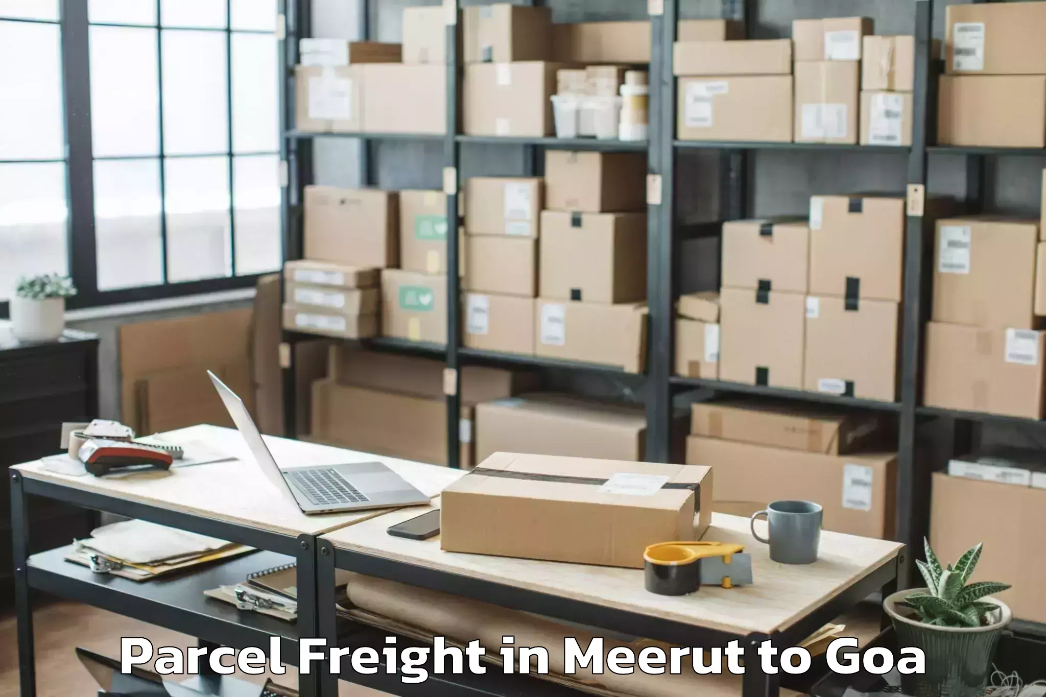 Expert Meerut to Mopa Parcel Freight